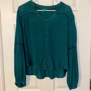 NWOT Green Blouse